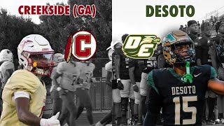 GEORGIA TAKES ON TEXAS Desoto vs Creekside GA 2024 Texas High School Football txhsfb [upl. by Siravart]