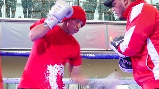 Cristofer Rosales GUNNING FOR EDWARDS  Whyte vs Chisora 2 WORKOUT [upl. by Mur]