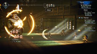 OCTOPATH TRAVELER  Orlick Therion Chapter 2 Boss Battle Orlicks Manse [upl. by Eeram]