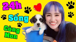 Thử Thách 24h Sống Cùng MON  Vê Vê Channel [upl. by Aylward276]