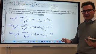 Cálculo de la fórmula empírica y molecular del ácido acetilsalicílico [upl. by Scever]