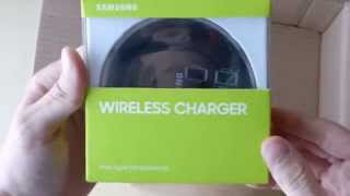 Galaxy S6 wireless charger e clear cover Unboxing [upl. by Atinad]