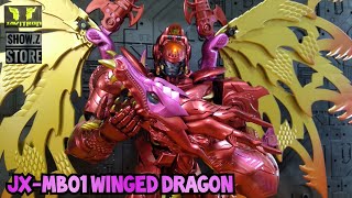 Review Transformers Jiangxing JXMB01 Winged Dragon Beast wars Megatron Transmetal Javitron Español [upl. by Novonod]