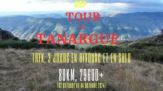 GRP  Tour du Tanargue Ardèche 3 jours de trek en bivouac et en solo 2 au 4 octobre 2024 [upl. by Allemrac]