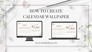 How to Create a Desktop andor Laptop Wallpaper Calendar using Canva CanvaTips CanvaTutorial [upl. by Scheer650]