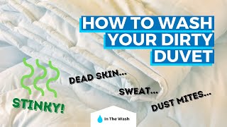 How To Wash A Duvet With Or Without A Washing Machine [upl. by Narcissus]