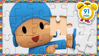 🧩 POCOYO in ENGLISH  Puzzles Day  91 minutes   Full Episodes  VIDEOS and CARTOONS for KIDS [upl. by Grube]