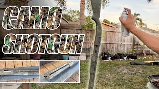 DIY Camo Painting Shotgun  Maverick 88 amp Remington 870 [upl. by Reseda]