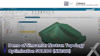 DEMOSimcenter Nastran Topology Optimization  NX2312 [upl. by Sebbie]