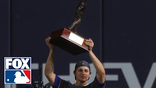 Dodgers Corey Seager is awarded World Series MVP after monster playoff run  FOX MLB [upl. by Atteselrahc]