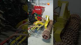 What do you think🤔 Custom made grass seeder and weeder DIY prototype landwirtschaft farming [upl. by Anaitit]