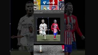 Real Madrid vs Atlético Madrid MATCHDAY POSTER DESIGN  PHOTOSHOP Speed Art [upl. by Pansie]