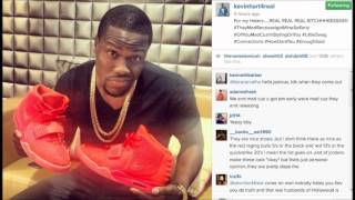 Kevin Hart Got Fake Nike Air Yeezy 2 Red Octobers sneakers [upl. by Liss]