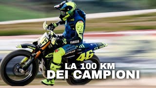 Amazing 9th edition of The La 100 km Dei Campioni at Valentino Rossis Ranch Tavullia [upl. by Lleddaw]