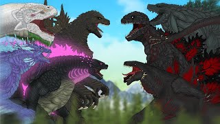 GODZILLA MINUS ONE vs SHIN GODZILLA FULL PART  And Video Monster Animation Compilation [upl. by Player]