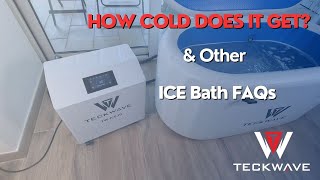 TECKWAVE Ice Bath How Cold Does it get Filtration amp TECKWAVE App [upl. by Leba]