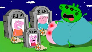 OMG Dad Pig turns into Zombie Peppa please COME BACK Peppa Pig Funny Animation [upl. by Yenhoj]