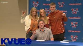 Tributes flow after death of Texas linebacker Jake Ehlinger  KVUE [upl. by Larcher137]