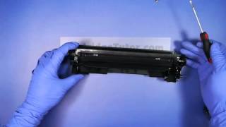 HOW TO REFILL CANON 125 Toner imageCLASS LBP6000 MF3010 [upl. by Acireed]