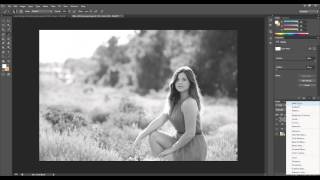 Morgan Burks  Creating a filmstyle black and white image using Photoshop CS6 [upl. by Nylirahs]