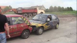 Renault Clio vs Peugeot 205 [upl. by Oiralednac]