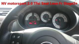 SEAT LEON FR 20 TFSI NV MOTORSPORT Anti lag launch control back fire [upl. by Siegler]