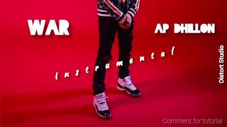 WAR  AP Dhillon  Full Instrumental Beat  Bandlab app [upl. by Annaohj]