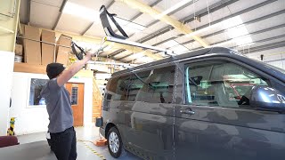 KariTek Easy Load Roof Rack for kayaks amp canoes  Fitted on a VW T61 [upl. by Ingemar]