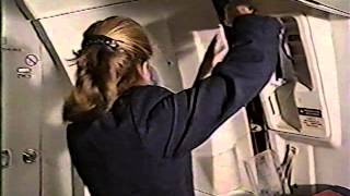 Canadian Airlines DC10 Flight Attendant Training Video [upl. by Anuait228]