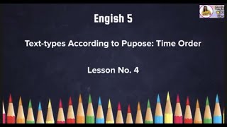 TextTypes According to Purpose Time Order [upl. by Laurie]