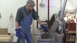 Pipe Making Part 1 Casting Metal  Pouring and Preparing [upl. by Ainaznat]