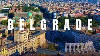 Belgrade Serbia 🇷🇸 in 4K ULTRA HD  Drone Video [upl. by Sheffield]