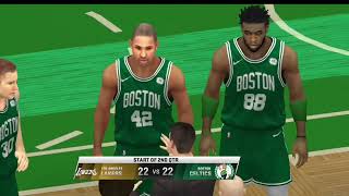 NBA 2K20  2K242K25 Updated Roster  New SignTrade  MyCareer  Gameplay  Celtics vs LA Lakers [upl. by Vasyuta165]