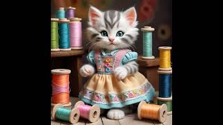 Dressmaker kitten [upl. by Rana]