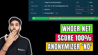 How to Make WhoerNet Anonymizer NO  Get 100 WhoerNet SCORE [upl. by Yebloc649]