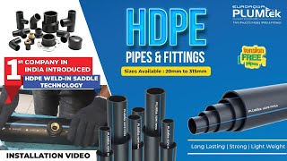 PLUMTEK HDPE WELDIN SADDLE INSTALLATION VIDEO [upl. by Bond]