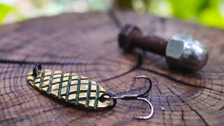 An old forgotten method of making handmade fishing spoons [upl. by Jaehne]