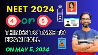 Things to be taken to NEET 2024 Exam 🔴 [upl. by Dang]