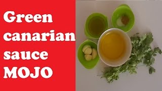 Green Canarian mojo sauce recipe with cilantro [upl. by Maximilianus]