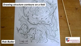 Drawing structure contours on a fold [upl. by Ahsiloc]