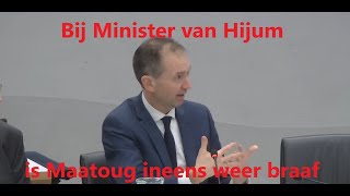 Bij Minister Eddy van Hijum NSC is Maatoug ineens weer als een braaf schoothondje [upl. by Onfre]