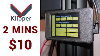 Cheap and easy Klipper touch interface with CYD Klipper [upl. by Enigroeg]