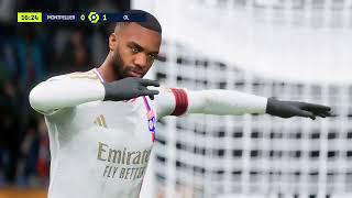 FC 24 Gameplay  Montpellier Hérault  Olympique Lyonnais  Ligue 1 Uber Eats  20232024 [upl. by Aicak]