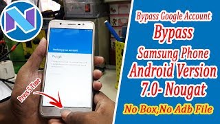 2018  One Click To Bypass Google Account On Samsung Phone Android Version 70 Nougat  Mr Solution [upl. by Amehsat]