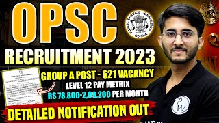 OPSC Assistant Executive Engineer Recruitment 2023  Group A Post Vacancy  Detailed Notification [upl. by Arocet798]