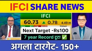 IFCI share latest news  7 Year record टूटा 🚀  IFCI share latest Target [upl. by Aisinut]