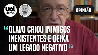 Olavo de Carvalho deixa legado culturamente e socialmente negativo diz Botelho [upl. by Pelletier562]