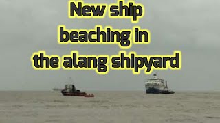 New ship come to alang shipbreaking yard  ship beaching video 2021 [upl. by Anelaf]