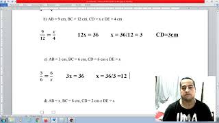Segmentos Proporcionais Exercícios [upl. by Sandro]