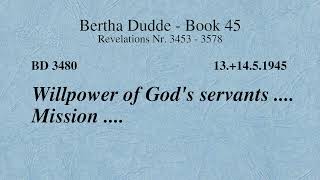 BD 3480  WILLPOWER OF GODS SERVANTS  MISSION [upl. by Dranreb]